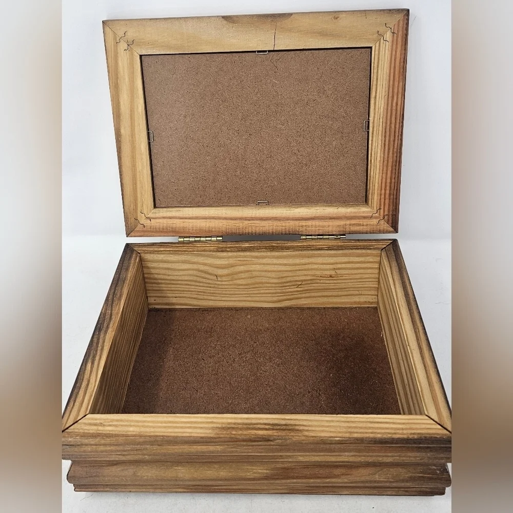Mischief By Janet Kruskamp Print 3 Cats Handmade Solid Wood Hinged Jewelry Box